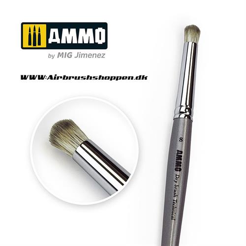 A.MIG 8703,  AMMO Drybrush Technical Brush 8